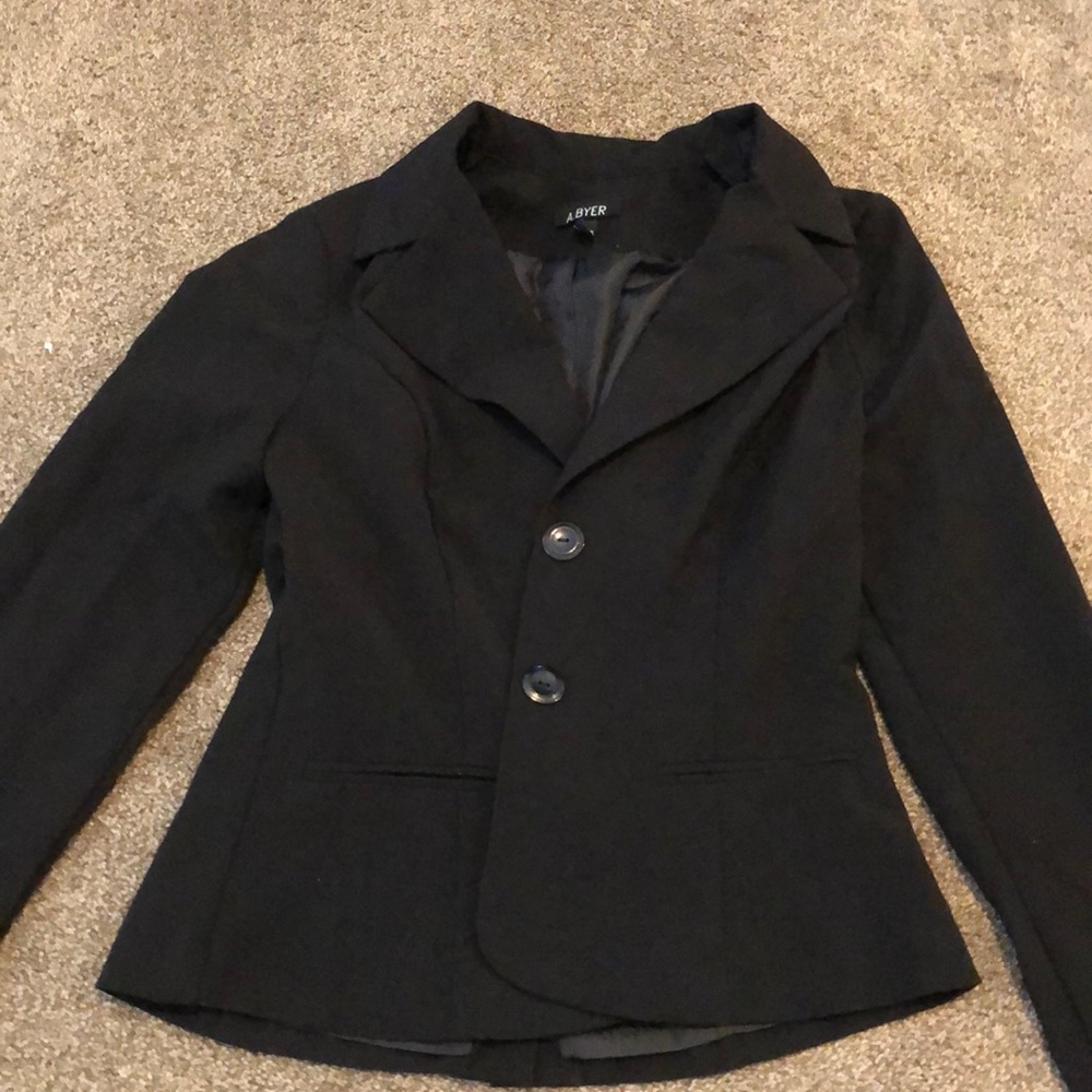 Women’s Black Blazer LG Juniors A. Byer